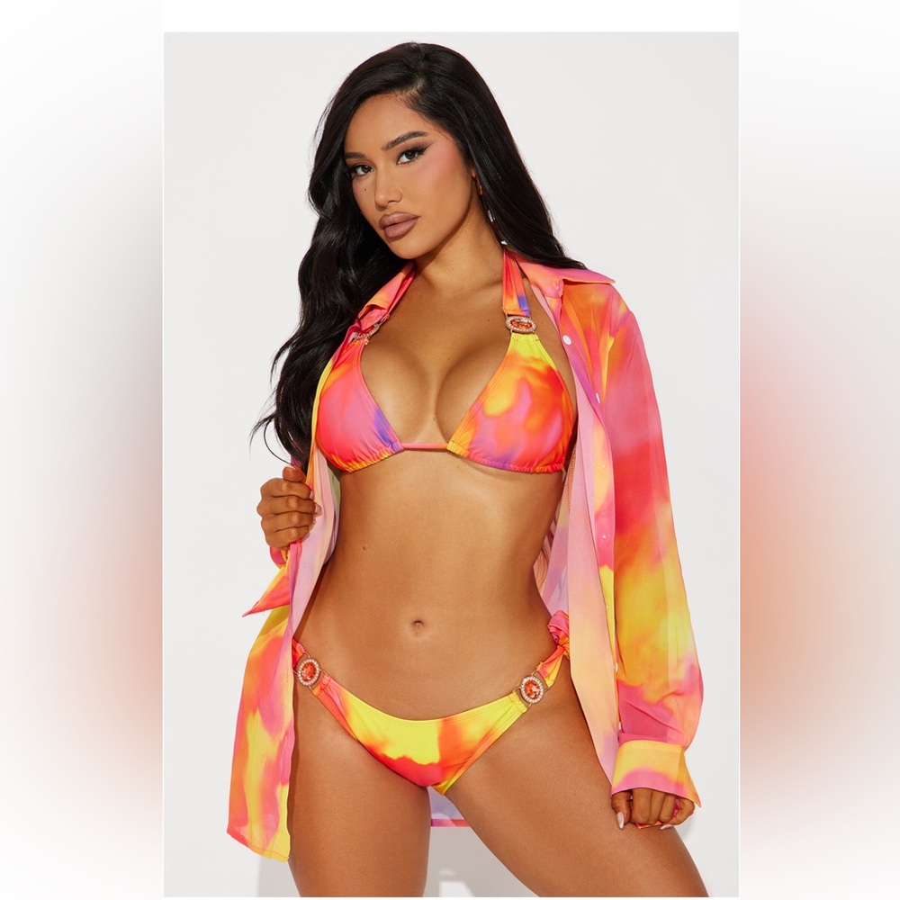 3 Piece Bikini Set - Misha Crystals